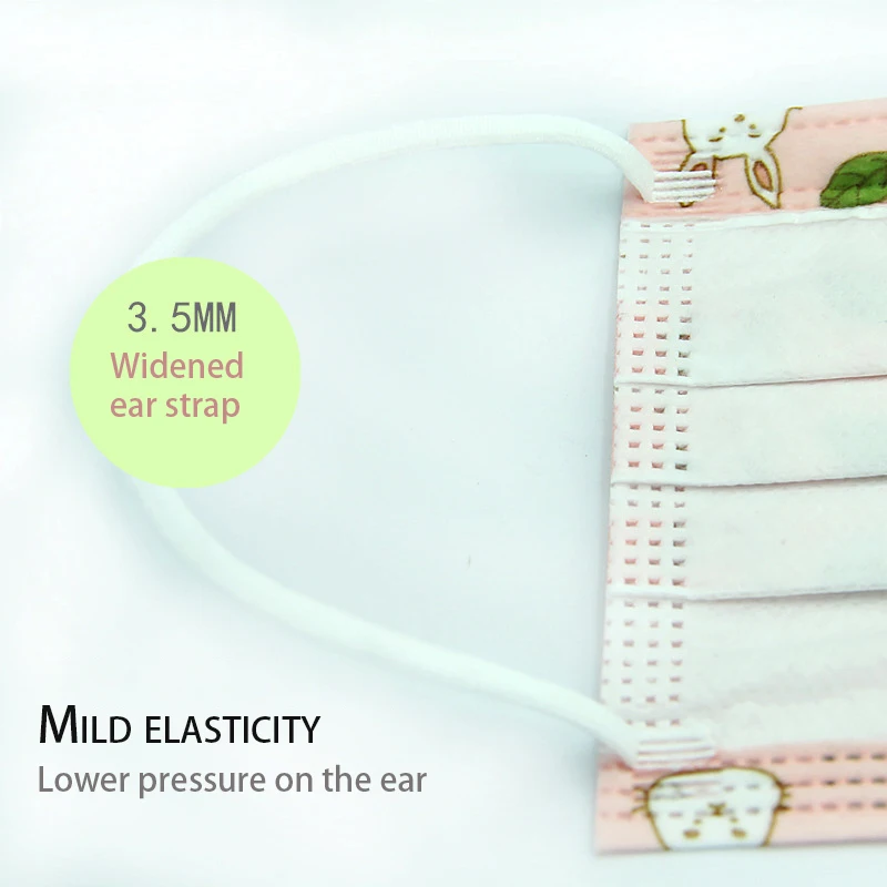 30 шт одноразовые маски для детей принт с героями мультфильмов 3 слоя