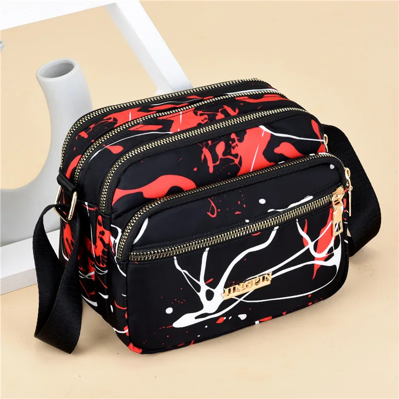 

Bag 2021 new Oxford cloth stiletto bag women's bag canvas shoulder bag middle-aged mother bag small bag