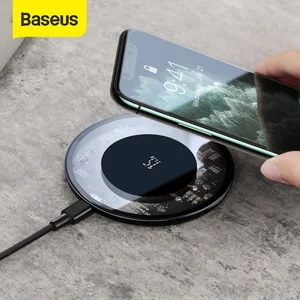 baseus 15w wireless charger for iphone 11 x xs max xr airpods pro qi wireless fast charging pad for samsung s10 s9 s8 xiaomi free global shipping