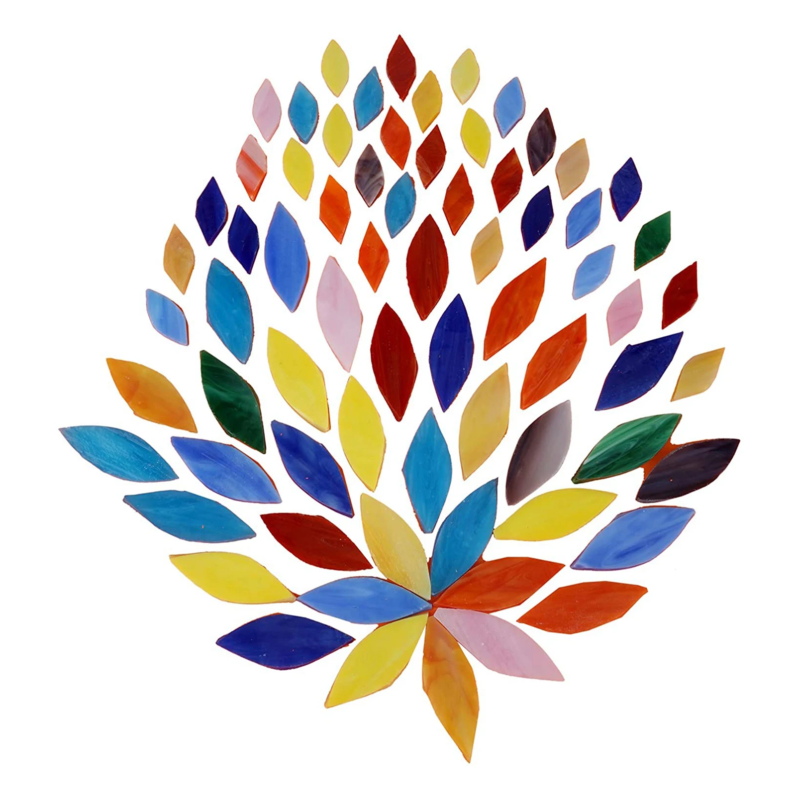 100 шт. разноцветные Лепестковые мозаичные плитки для художественных украшений |