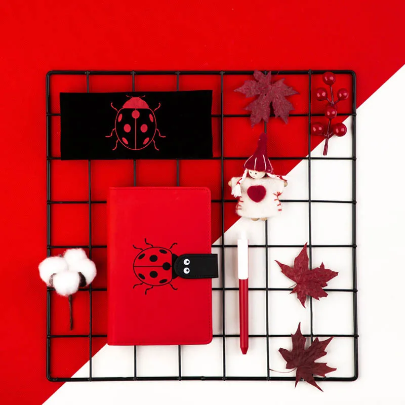 Милый блокнот A6 Обложка Семь звезд божья коровка журнал ежедневник планировщик