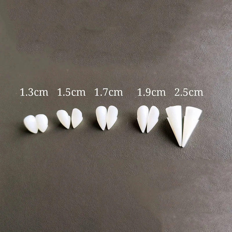 

Teeth Props Cosplay Resin Vampire teeth fangs halloween Props diy teeth with glue Vampire party Gift