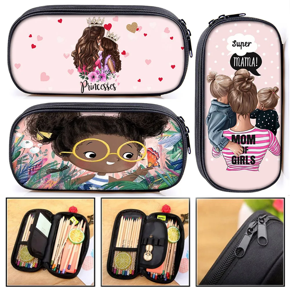 Мультяшные милые косметички для девочек женская косметичка сумка карандашей
