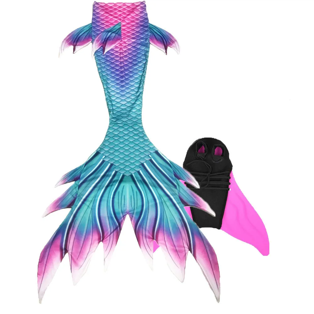 Купальный костюм для девочек с хвостом русалки детские костюмы косплея хвост
