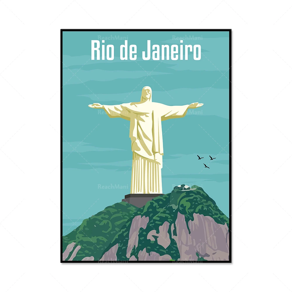 Классический винтажный постер для путешествий ReachMani