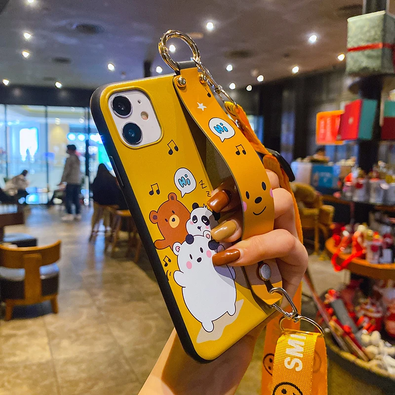 Чехол с ремешком на запястье для Huawei Honor 30 9X Pro 9A 20 9s 9C 30S X10 Max Play 10i 8A 8 9 View 10 Lite 20i 7A