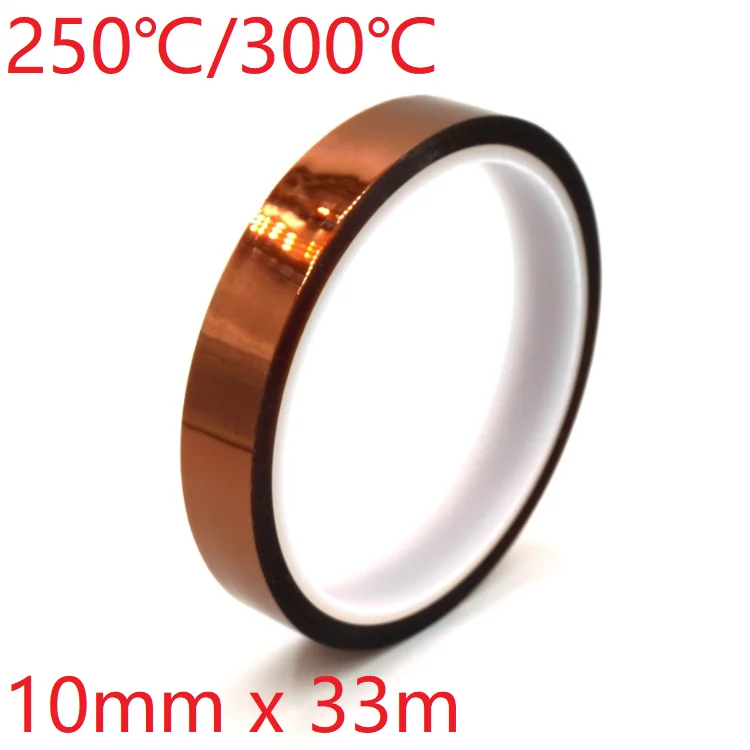 

10mm x 33m Polyimide Adhesive Tape BGA PCB 3D Printing Board Protection High Temperature Heat Resistant Electronic Insulation
