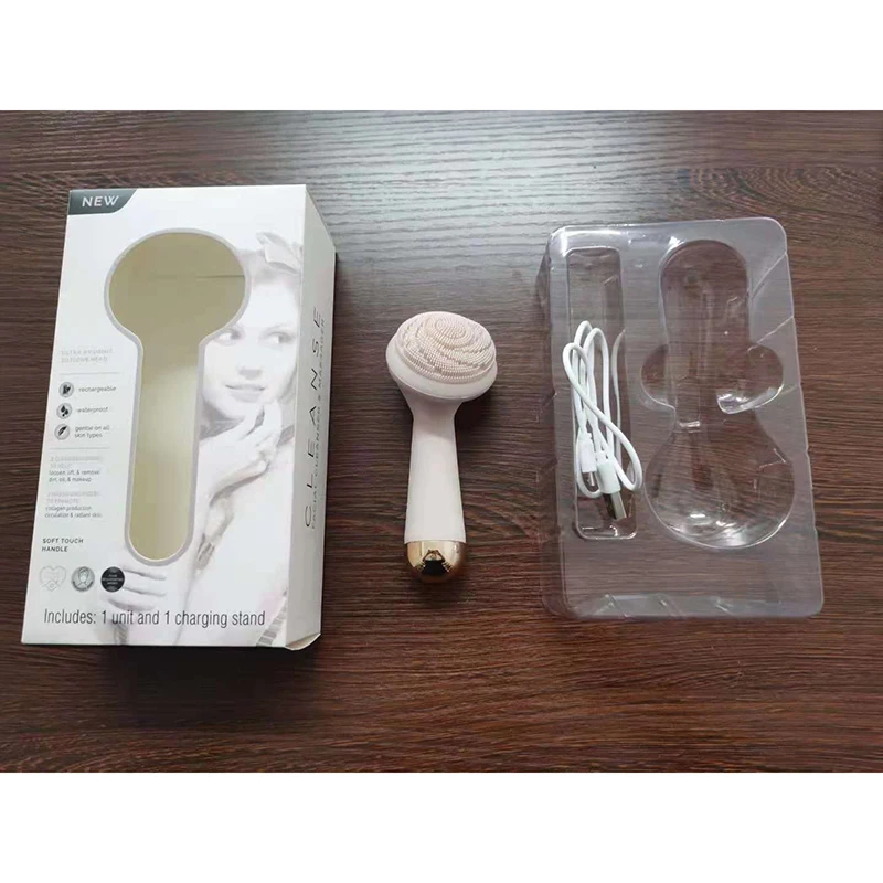 

USB Charging Silicone Facial Cleansing Instrument Electric Mini Pores Cleaner Face Massage