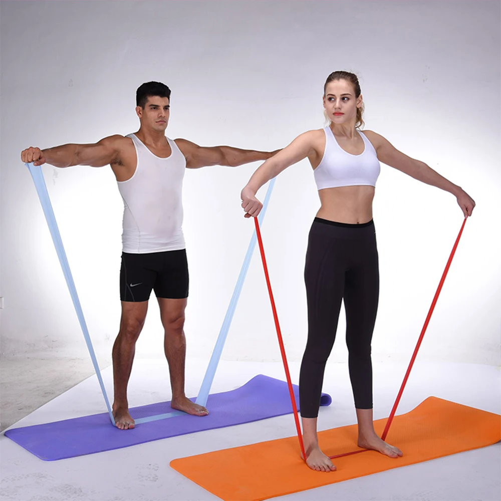 

3Pcs Women Elastic Yoga Pilates Stretch Resistance 1.5m Long Exercise Fitness Band Belt Fitness Bands Fitness Exercise Gym Rope