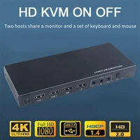 2 port dvi kvm switch with audio support 4k60hz resolution dvi d dvi kvmi switch dvi switch 2 into 1 dvi cable dvi d