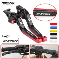 cnc adjustable clutch brake levers for aprilia shiver 900 shiver900 2017 2018 2019 2020 motorcycle folding extendable levers