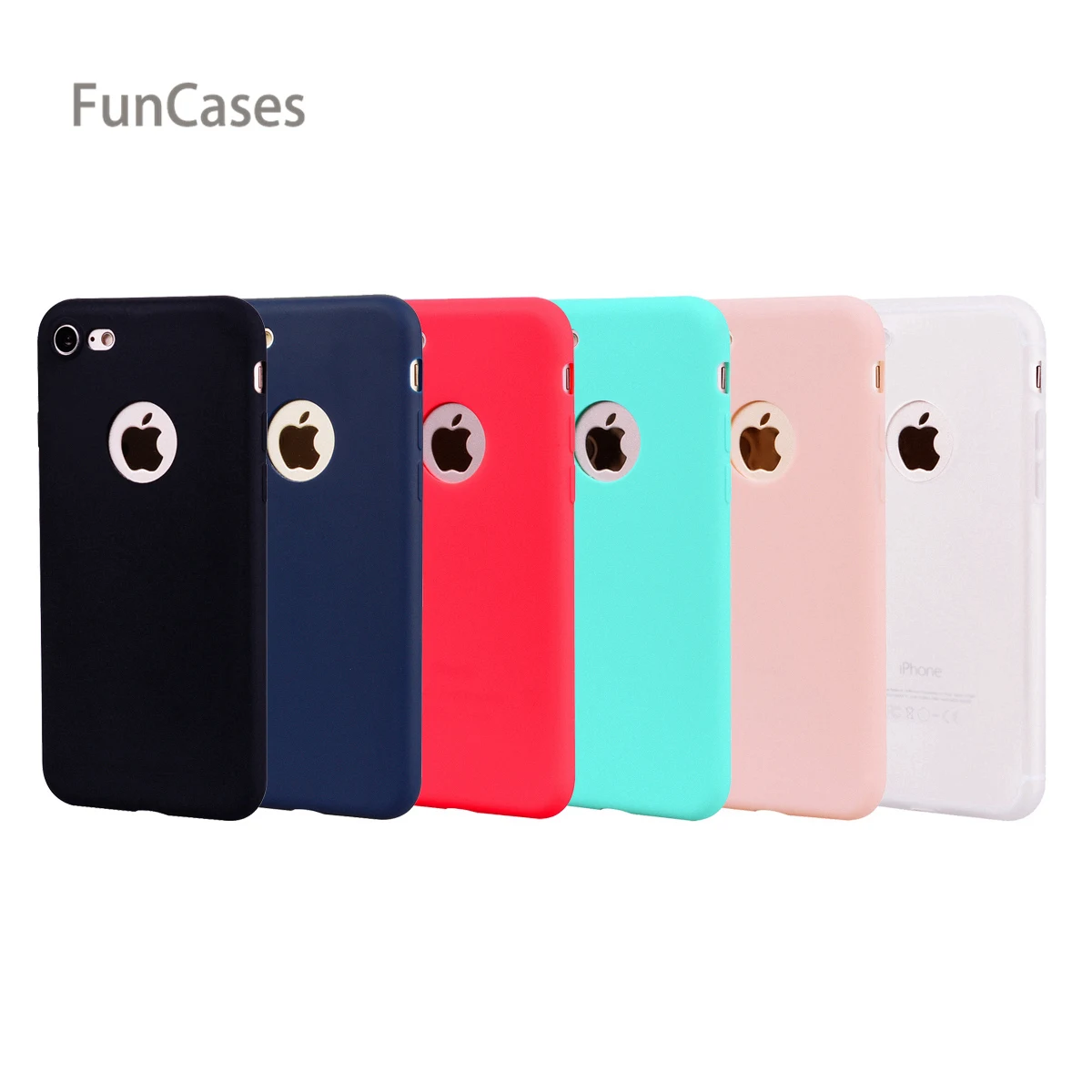 Простой чехол СПС Hoesjes iPhone 7 Мягкая силиконовая задняя крышка сотовый узорчатый