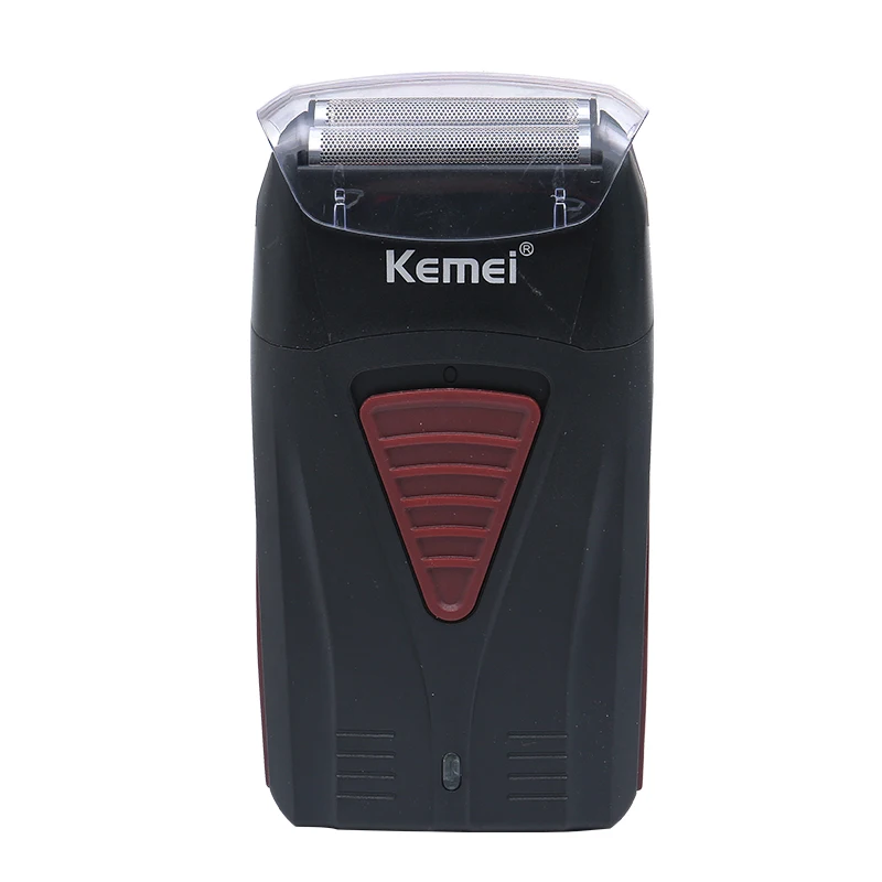 Kemei новая USB Беспроводная электрическая бритва Мужская двухсторонняя Серебряная сетка для ножей портативная дорожная мужская повседневная KM-3381