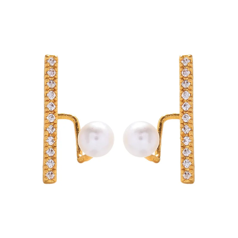 

Korean Style Simple Gold Color Shiny Rhinestones Hollow Out Stud Earrings for Women 2020 Metal Statement Earrings Jewelry Gift