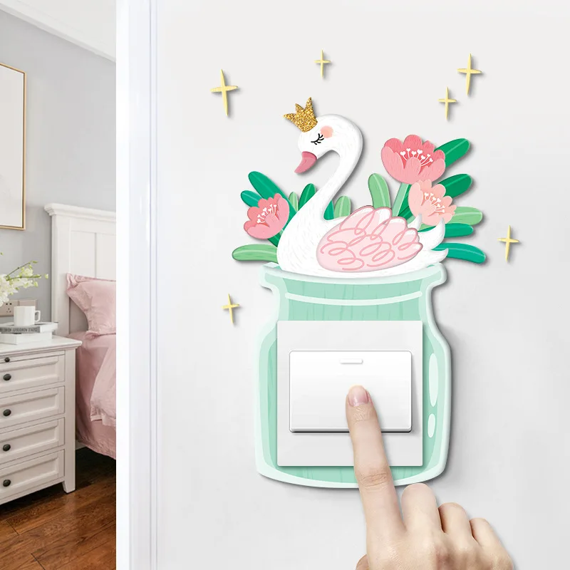 Творческий суккулент 3D с трехмерной аппликацией в виде полимерный переключатель