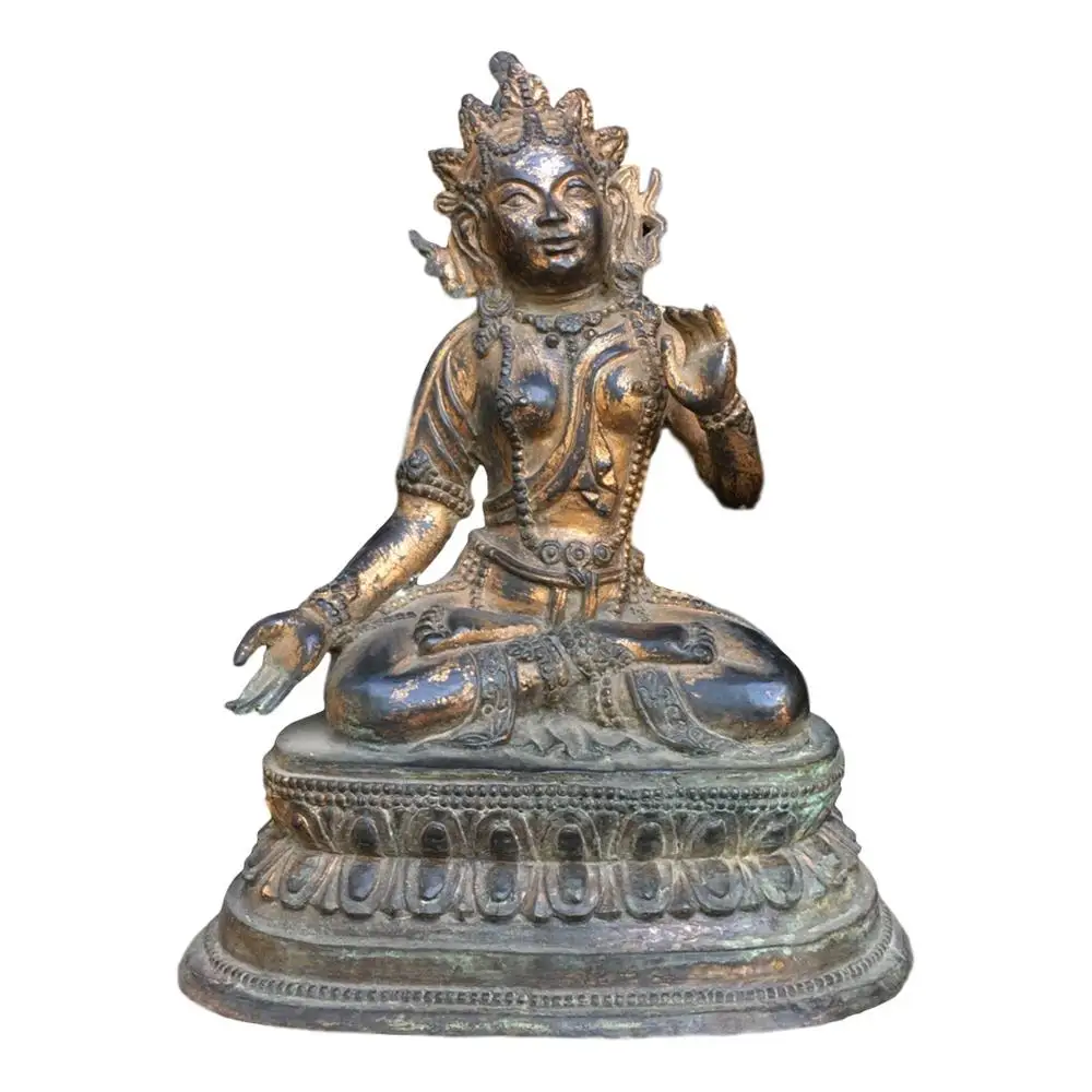 

LaoJunLu Pure Copper Buddha Statue Bodhisattva Height 25Cm Imitation antique bronze masterpiece collection of solitary Chinese