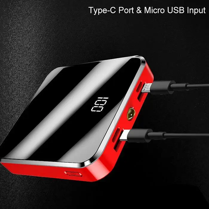 20000 мАч портативный mi ni power Bank rror экран цифровой дисплей повербанк Внешняя батарея