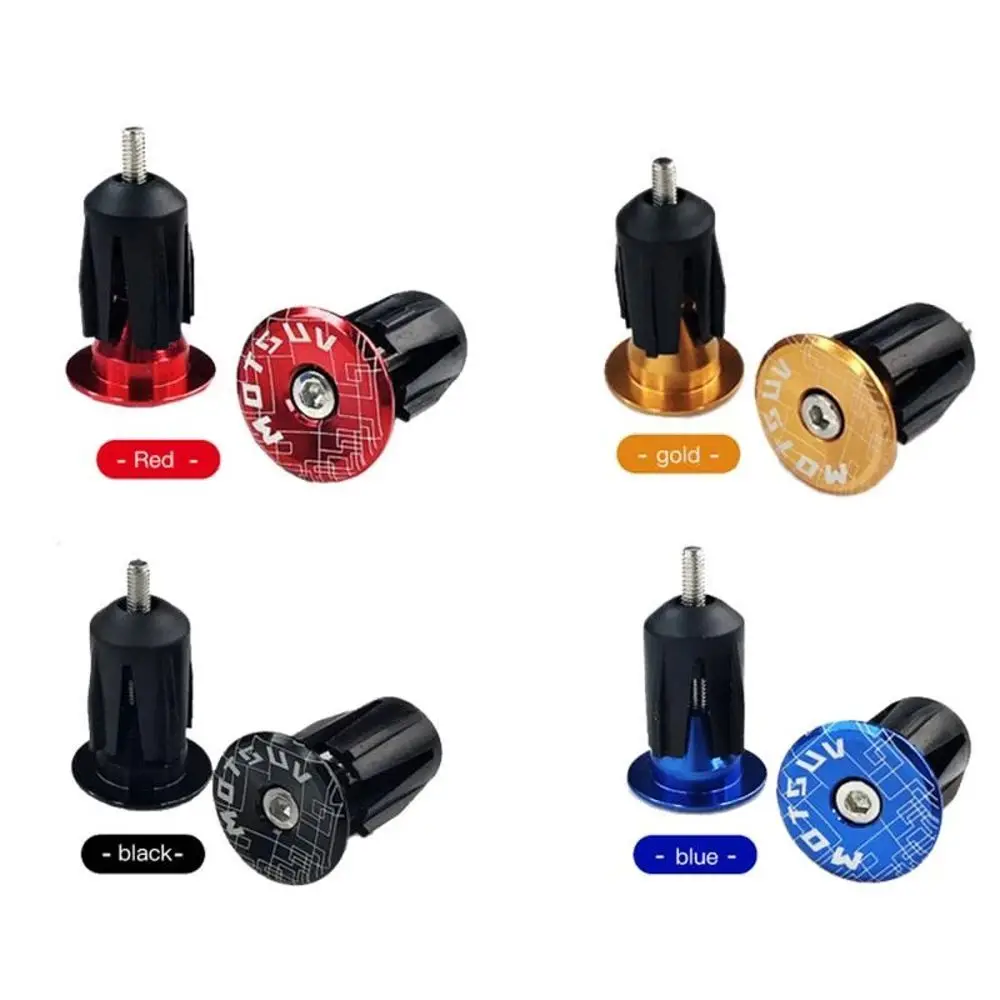 

2Pcs Aluminum Alloy Bicycle Handlebar End Plugs Caps Road Mountain Bike MTB Grip Handle Bar End Cap Cycling Handlebar Accessory