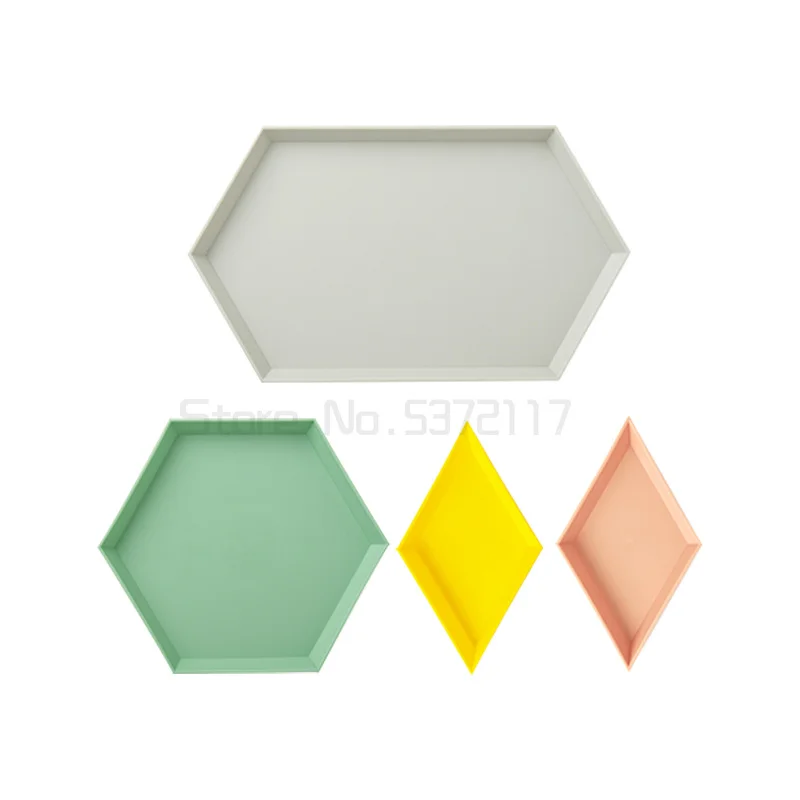 

Geometric creativity Nordic fruit tray living room desktop simple modern household snacks dry fruit snack storage plate
