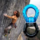 Поворотный роторный соединитель для уличных качелей, безопасное вращающееся устройство, универсальное 8-образное колесо для скалолазания, кемпинга и спасения