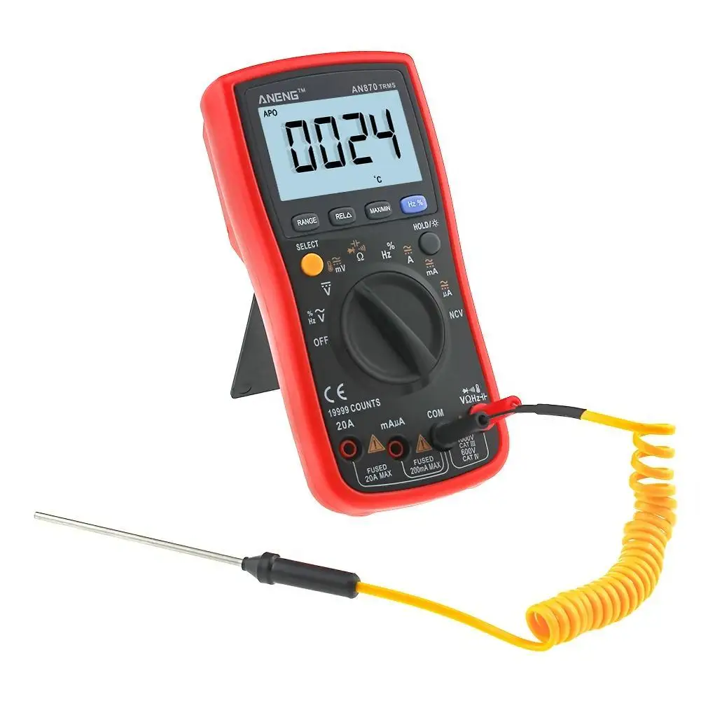 

True-RMS Auto Range Digital Multimeter NCV Ohmmeter AC/DC Voltage Current