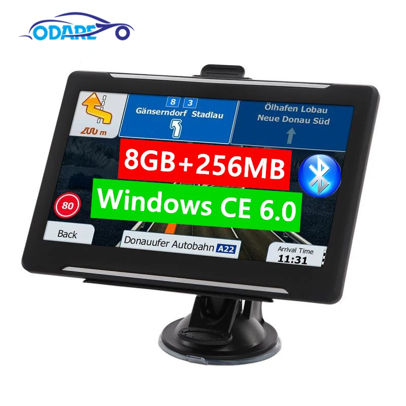 

Odare Truck GPS Navigator Navitel 7" HD LCD screen 256MB+8GB FM Bluetooth AVIN Navitel Europe Map Car gps navigators Windows CE