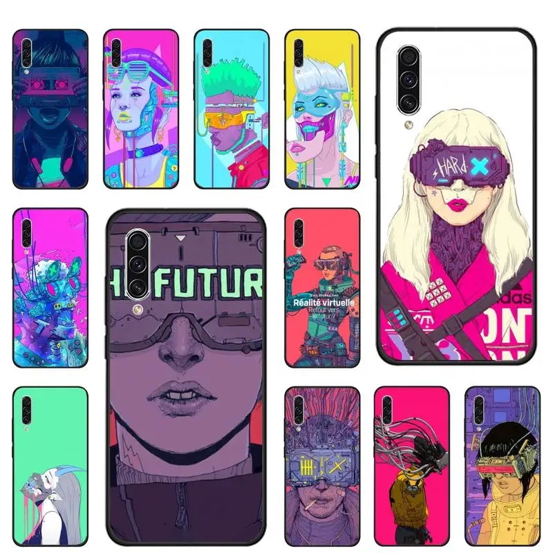 

Cool technology glasses illustration Phone Case For Samsung galaxy S note 7 8 9 10 20 fe edge A 6 10 20 30 50 51 70 lite plus