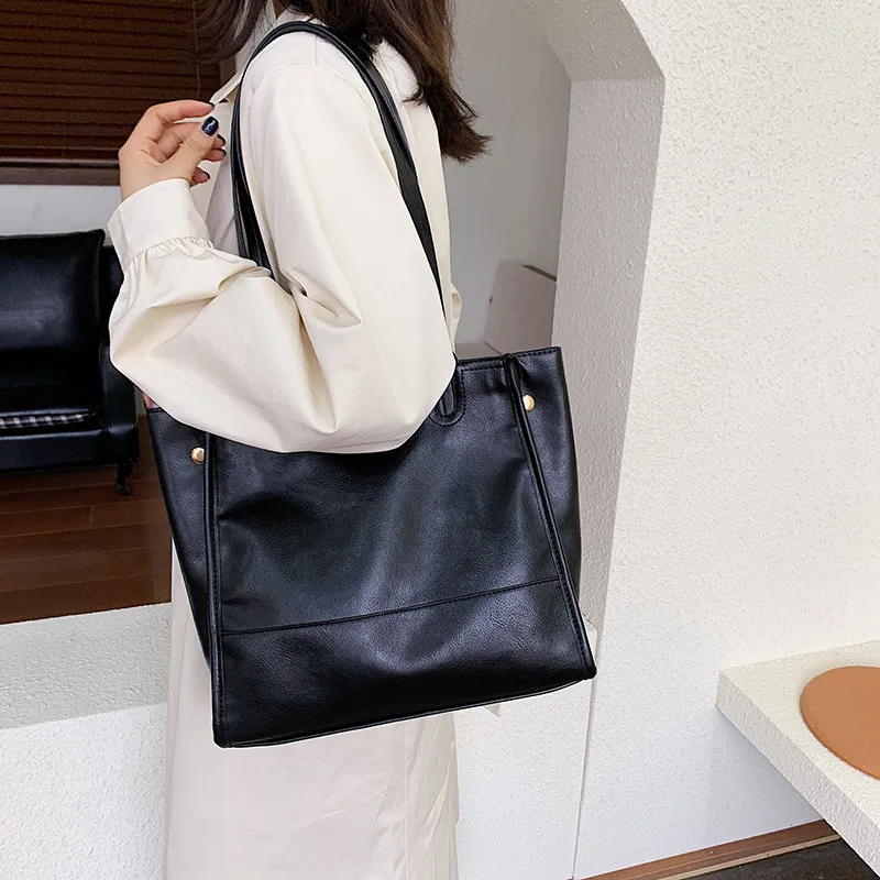 Новая Большая вместительная сумка осень и зима 2019 Женская модная простая