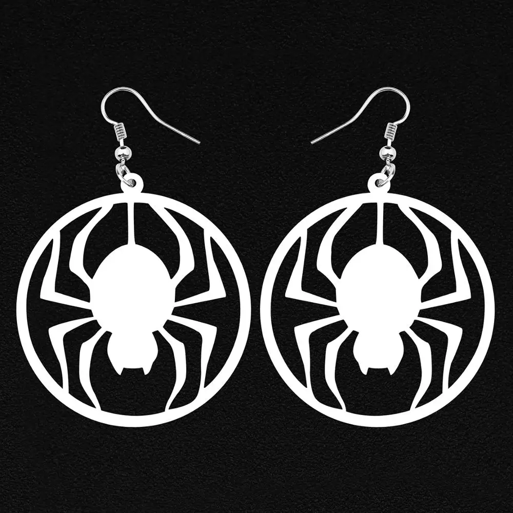 ARWA акрил Хэллоуин большие круглые полые серьги подвески в форме капли для женщин