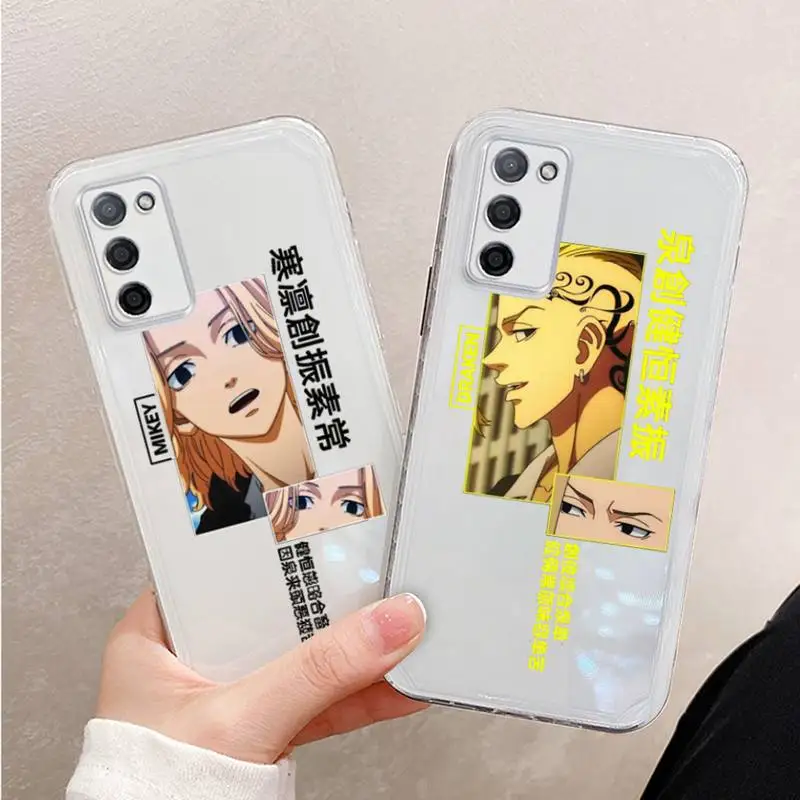 

Tokyo Avengers Phone Case Transparent For OPPO FIND A 1 91 92S 83 79 77 72 55 59 73 93 39 57 X3 RealmeV15 RENO5 pro PLUS