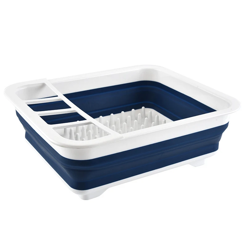 

Folding Drain Rack Dishes Cutlery Storage Box Drainer Stand Cup Holder for Kitchen Tableware Home Accessories
