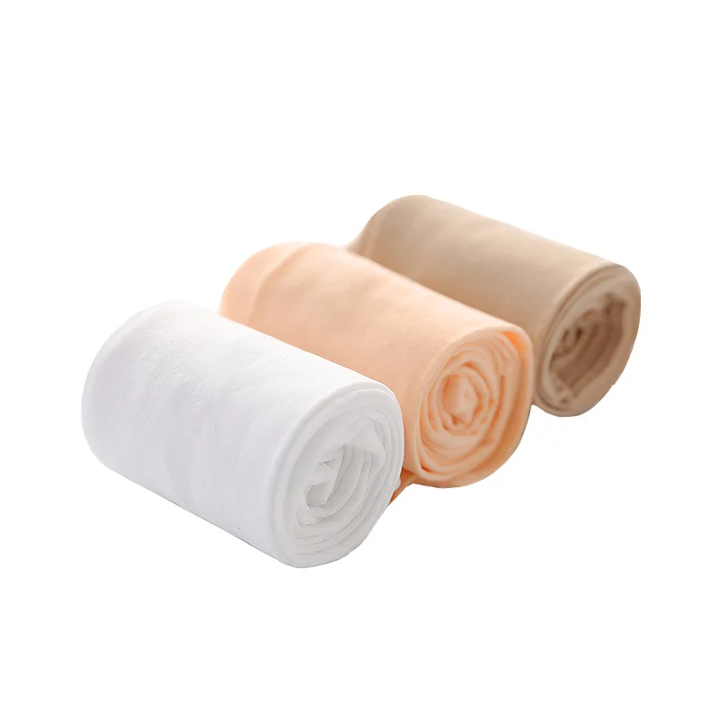 Medias de Ballet de terciopelo para ni&ntilde;as, medias el&aacute;sticas de verano para beb&eacute;s y ni&ntilde;os peque&ntilde;os, pantimedias c&oacute;modas de color blanco puro-5
