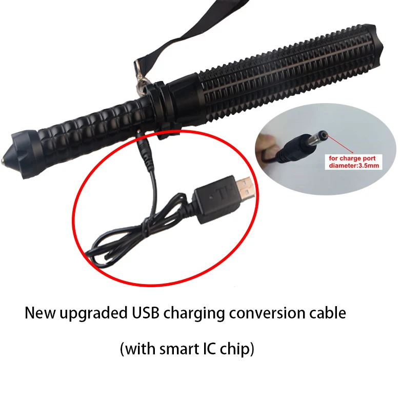 Самообороны фонарик палка Выдвижная бейсбольная летучая мышь Фонарик