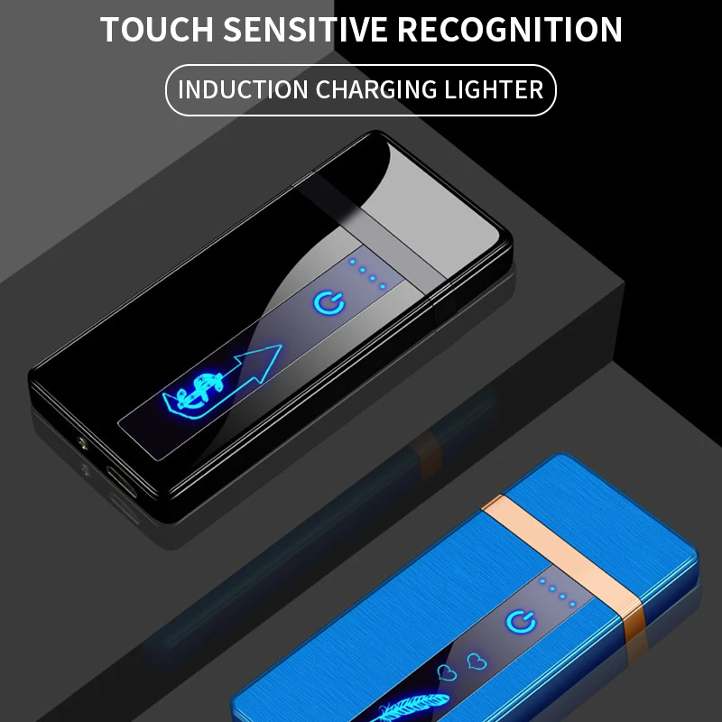 2020 New Electric Lighter With LED Power Display USB Charging Cigarette Windproof Arc Plasma Lighters Gadgets For Men | Дом и сад