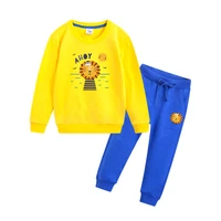 boys small print suit spring and autumn new childrens sweater suit boys and girls fashion casual two piece suit