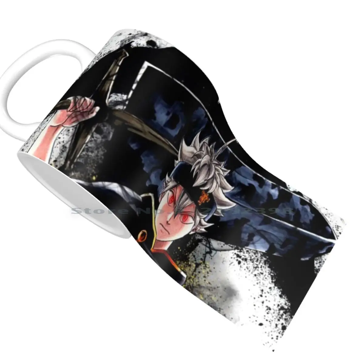 Керамические кружки Asta с черным клевером кофейные чашки Кружка для молока и чая