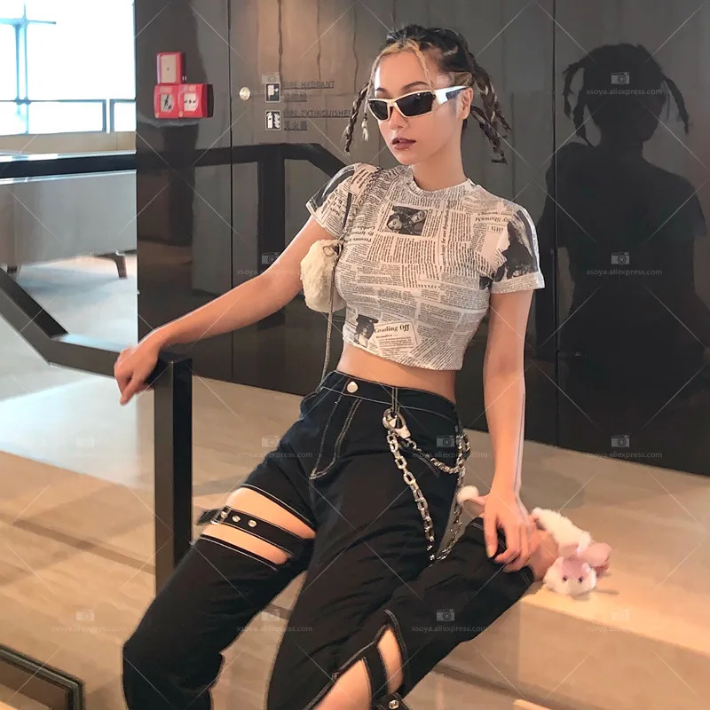 Модные трендовые наручники в стиле панк хип-хоп ремни поясная цепочка мужская и