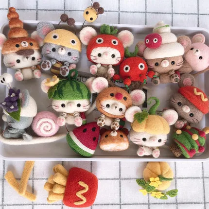 Веселая игрушка сделай сам шерстяная пуль веселая мышь на удачу время смерти для