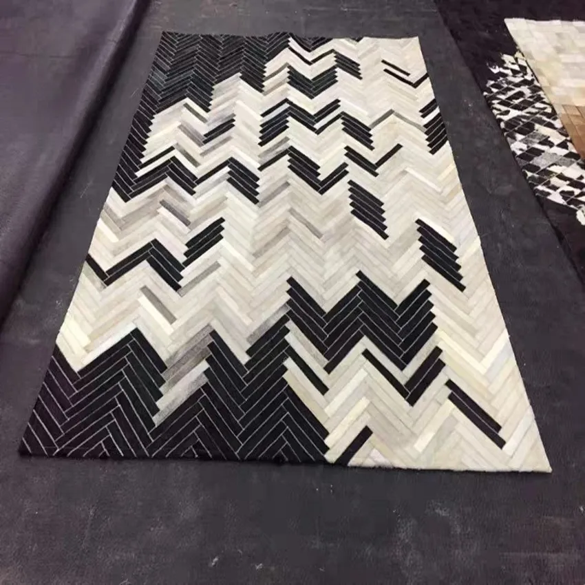 Роскошный Ковер из воловьей кожи большой размер натуральный ковер телячьей