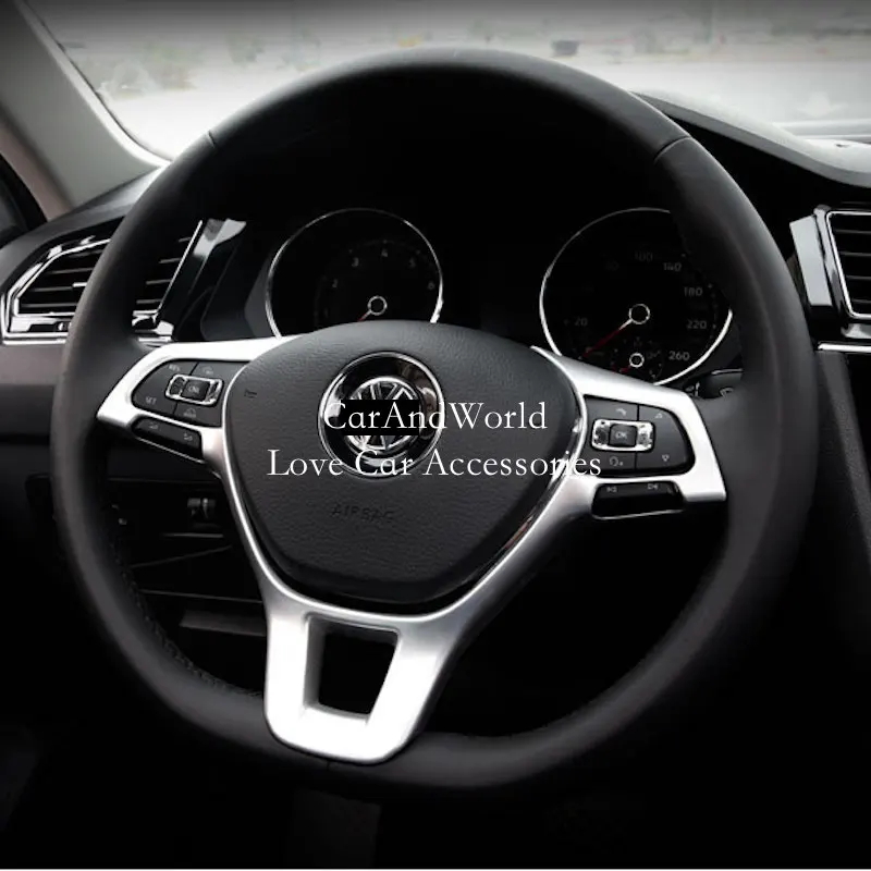 Аксессуары для Volkswagen VW Tiguan 2017 2018 2019 кнопка переключения на руле блестки накладки