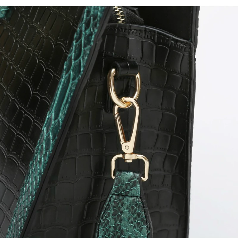 

2020 Fashion Crocodile Pattern Shoulder Tote Bag Genuine Leather Ladies Purses and Handbags Luxury Crossbody Bags for Women Gg