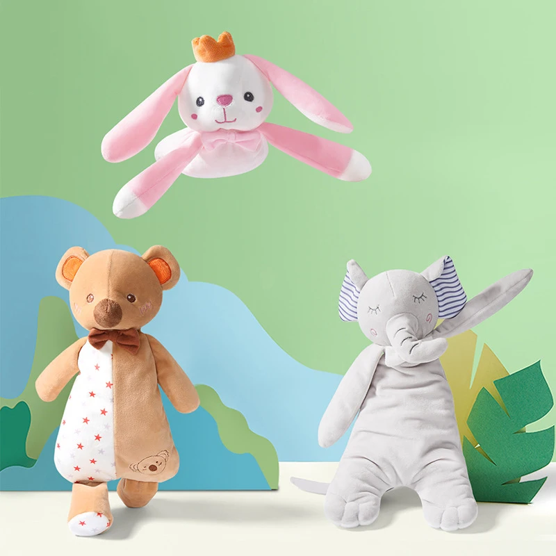 Успокаивающее Сенсорное одеяло в виде животных для малышей игрушки плюшевое