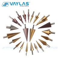 3 45mm hss step drill bit titanium coated drilling power tools accessories wood metal hole cutter cone drill high speed steel