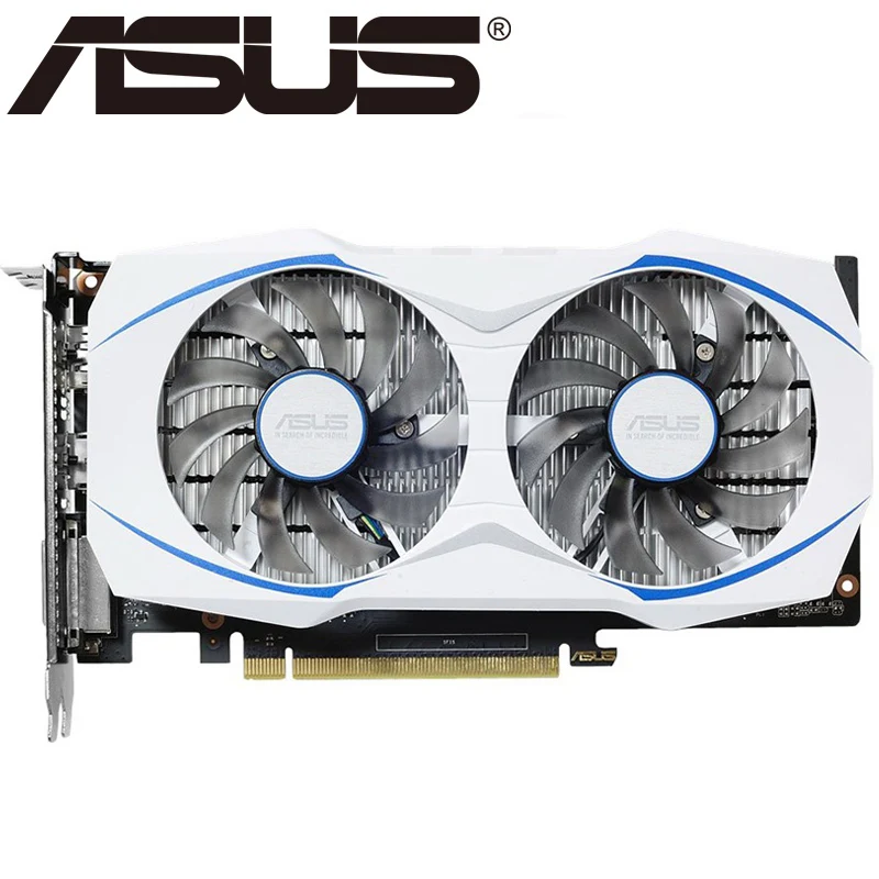 ASUS видеокарта Оригинал GTX 1050 Ti 4 ГБ 128 бит GDDR5 видеокарты для nVIDIA VGA карты Geforce 1050ti б/у