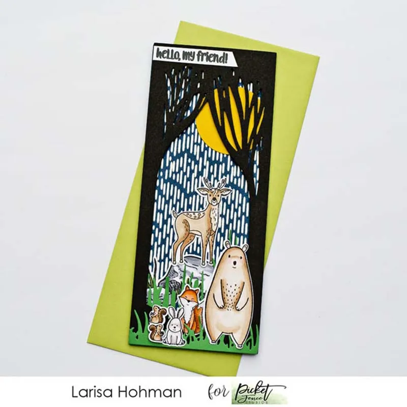 Два больших дерева фоновые металлические Вырубные штампы для скрапбукинга Новое