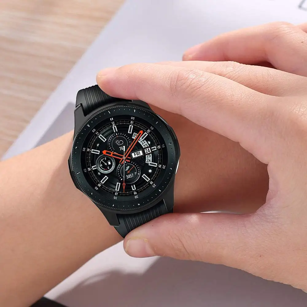 Чехол для samsung Galaxy watch 46 мм/42 мм ремешок из ТПУ с покрытием Защитная крышка экрана