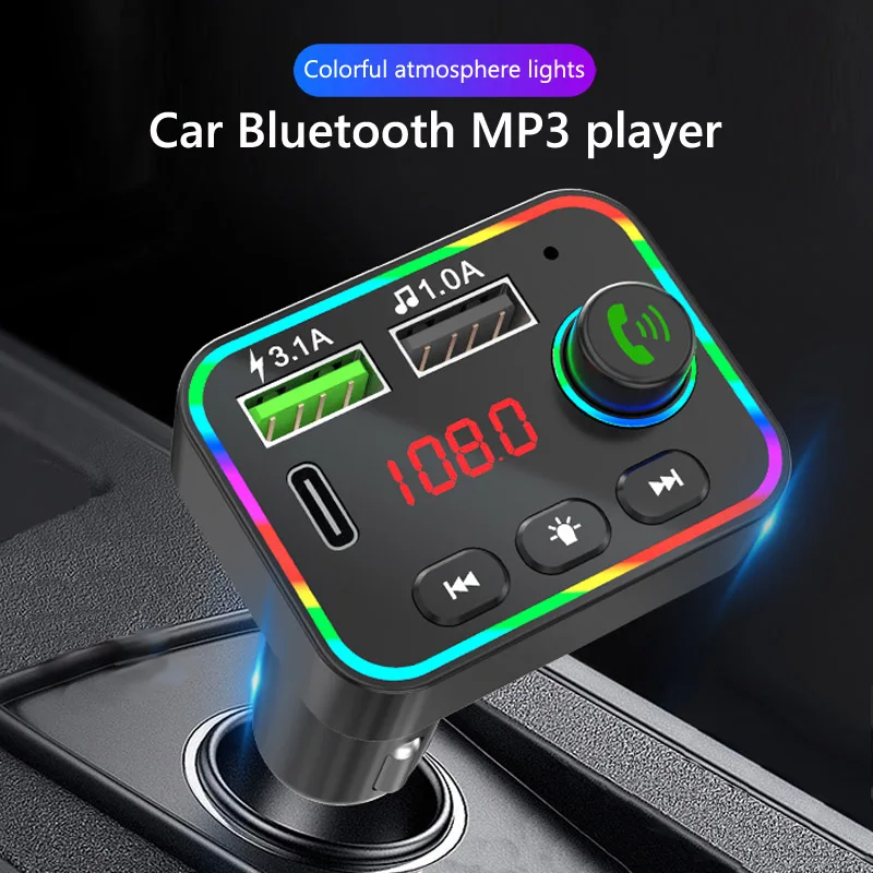 Автомобильный FM-трансмиттер JaJaBor Bluetooth 5 0 mp3-плеер беспроводная гарнитура