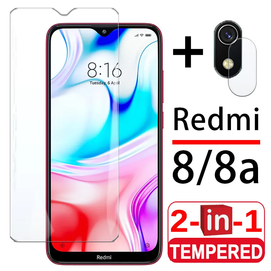 2 в 1 Защитное стекло для xiaomi redmi 8a 8 a|Защитные стёкла и плёнки телефонов| |