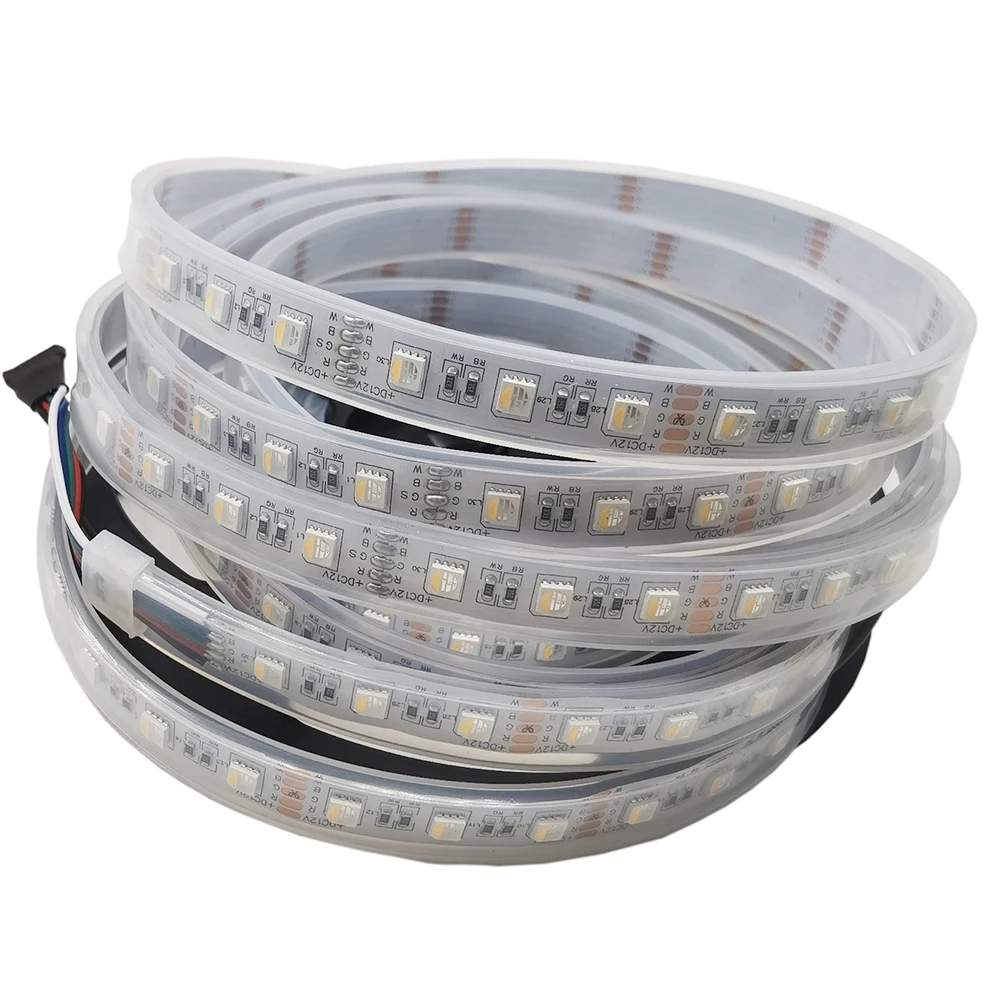 12V 24V SMD5050 RGBW RGBWW LED Strip RGB White Warm 4 Color in 1 Chip 60 LED/M IP20 IP65 IP67 Waterproof Tape | Освещение
