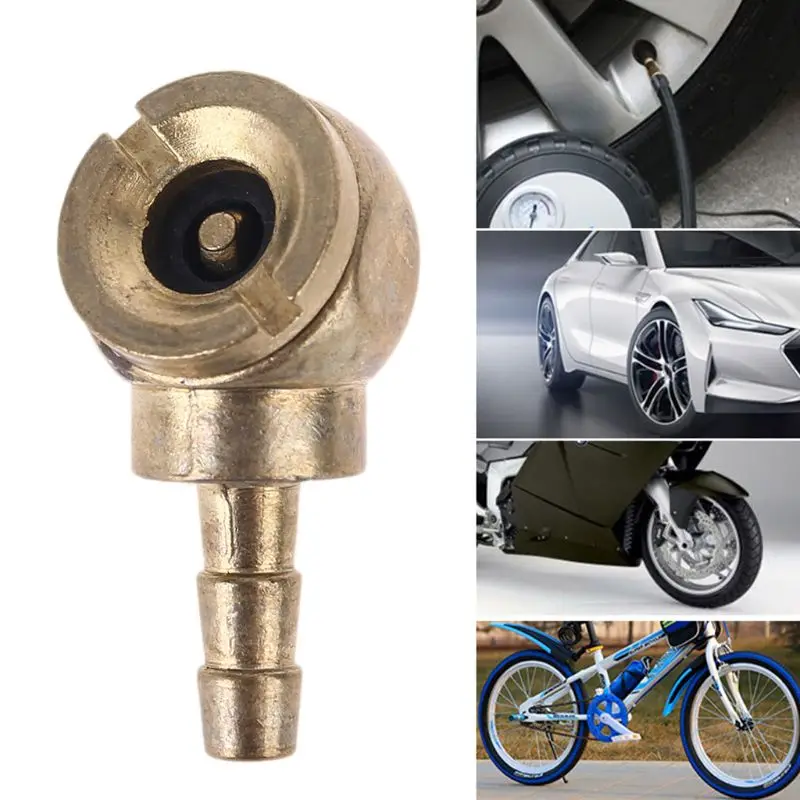 

Closed Ball Chuck and Clip with 1/4" Barb Connector Air Chuck Tire Tyre Inflator Gauge Fitting Tool Air Pressure Chuck